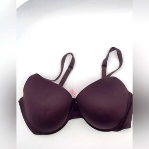 Victoria's Secret PINK Wear Everywhere Push Up Underwire Bra 36DD Plum Purple